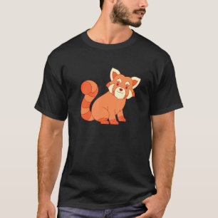 China bos natuurleven dier schattig rode panda t-shirt
