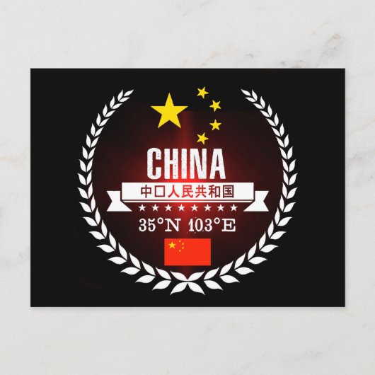 China Briefkaart (Voorkant)
