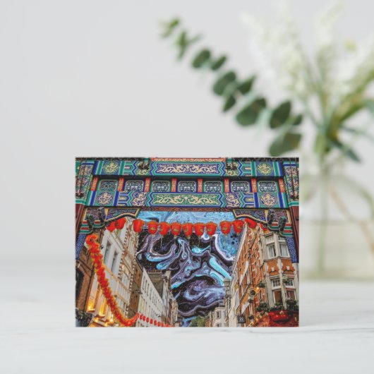 china briefkaart (Staand voorkant)