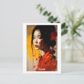 China Briefkaart - Portret - Vrouwenwereld (Staand voorkant)