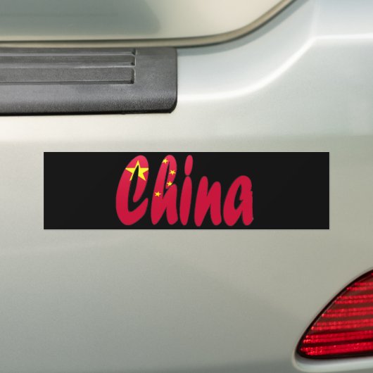 China Bumpersticker (Op auto)