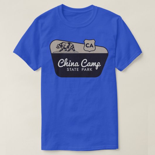 China Camp State Park Californië Welkomstbord T-shirt (Design voorkant)