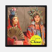 China, Chengdu, Traditionele Chinese Opera (Magnet Magneet (Voorkant)