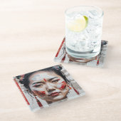 China Chic Glazen Onderzetter (Schuin)