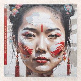 China Chic Glazen Onderzetter