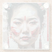 China Chic Glazen Onderzetter (Achterkant)