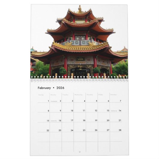 China Chinees 2025 Kalender (Feb 2026)