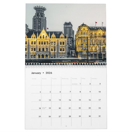 China Chinees 2025 Kalender (Jan 2026)