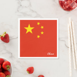 China & Chinees Vlag partij mode / sportfans Servet