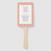 CHINA Christelijk 礼 programma voor aangepaste 婚 Handwaaier (Achterkant)