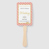 CHINA Christelijk 礼 programma voor aangepaste 婚 Handwaaier (Voorkant)