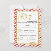 CHINA Christelijke scripts Aangepaste 婚 礼 RSVP Kaartje (Voorkant)