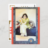  China Cigarette Ad Retro Beauty Model Briefkaart (Voorkant / Achterkant)