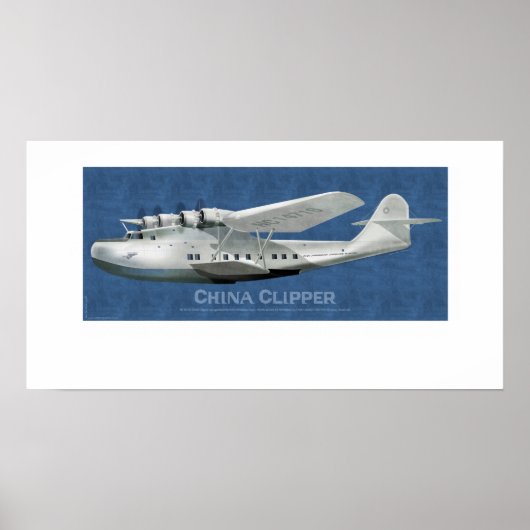 China Clipper Martin M-130 Poster (Voorkant)