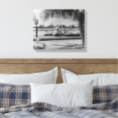 China Clipper Mooring op Hawaiian Island Canvas Afdruk (Insitu (Slaapkamer))