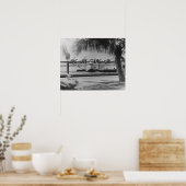 China Clipper Mooring op Hawaiian Island Poster (Keuken)