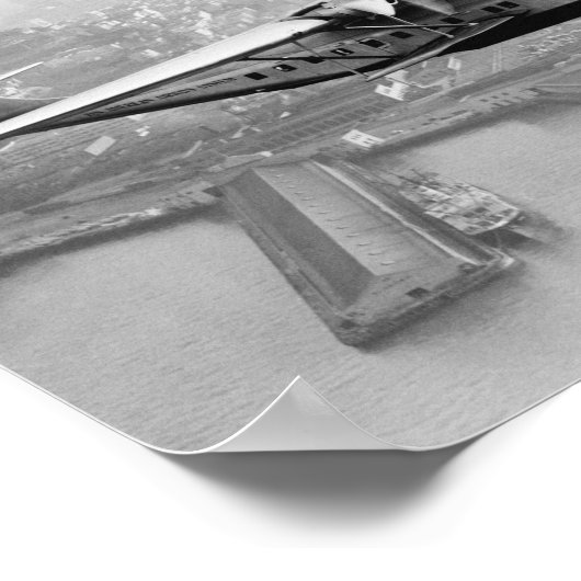 China Clipper Vliegende Boot Over San Francisco 19 Poster (Hoek)