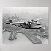 China Clipper Vliegende Boot Over San Francisco 19 Poster (Voorkant)