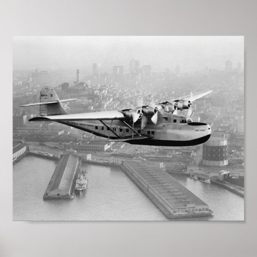 China Clipper Vliegende Boot Over San Francisco 19 Poster (Voorkant)
