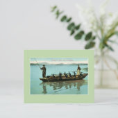 China dat met aalscholvers (vogels) vist Briefkaart (Staand voorkant)