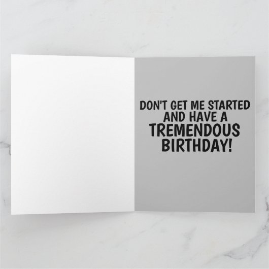 CHINA! DONALD TRUMP big BIRTHDAY KAART (Binnen)