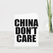 China Dont Care  Kaart (Voorkant)