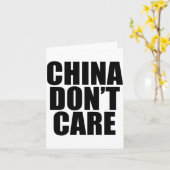 China Dont Care  Kaart (Gele Bloem)