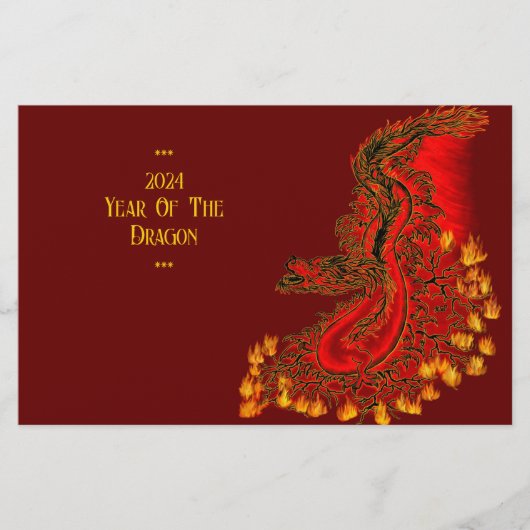 China Dragon, 2024 Jaar van de Draak Flyer (Voorkant)