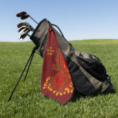 China Dragon, 2024 Jaar van de Draak Golfhanddoek (Groen)