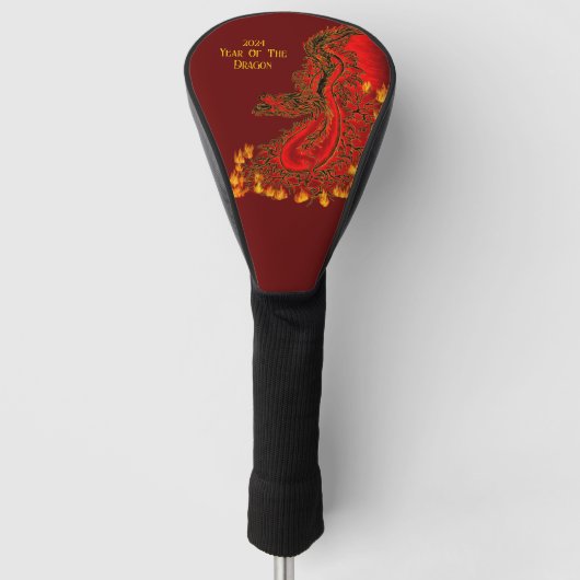 China Dragon, 2024 Jaar van de Draak Golfheadcover (Voorkant)