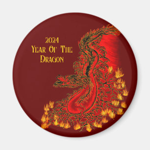 China Dragon, 2024 Jaar van de Draak Magneet