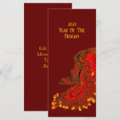 China Dragon, 2024 Jaar van de Draak Menu (Voorkant / Achterkant)