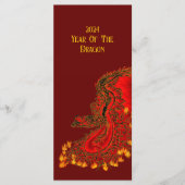 China Dragon, 2024 Jaar van de Draak Menu (Voorkant)