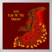 China Dragon, 2024 Jaar van de Draak Poster (Voorkant)