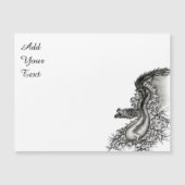 China Dragon, Black and White Design in Tattoostyl (Voorkant)