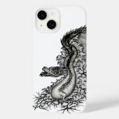 China Dragon, Black and White Design in Tattoostyl Case-Mate iPhone Case (Achterkant)