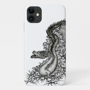 China Dragon, Black and White Design in Tattoostyl Case-Mate iPhone Case
