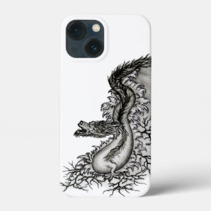 China Dragon, Black and White Design in Tattoostyl Case-Mate iPhone Case