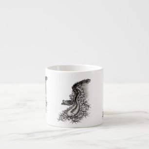China Dragon, Black and White Design in Tattoostyl Espresso Kop