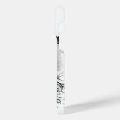 China Dragon, Black and White Design in Tattoostyl iPhone Hoesje (Linkerkant)