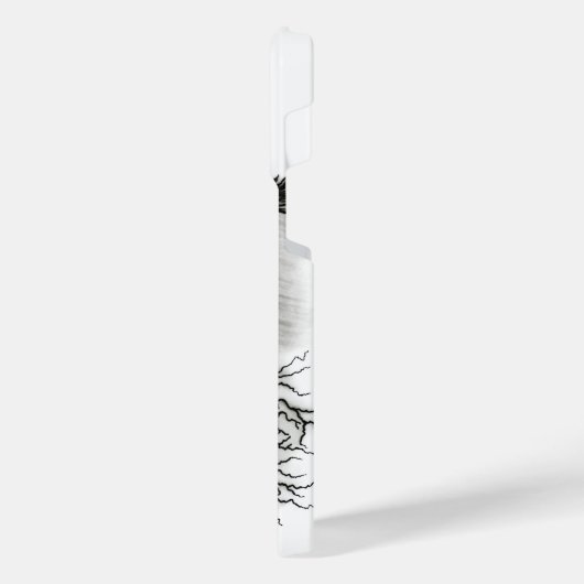 China Dragon, Black and White Design in Tattoostyl iPhone Hoesje (Linkerkant)