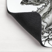 China Dragon, Black and White Design in Tattoostyl Muismat (Hoek)