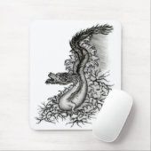 China Dragon, Black and White Design in Tattoostyl Muismat (Met muis)