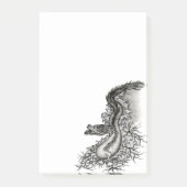 China Dragon, Black and White Design in Tattoostyl Post-it® Notes (Voorkant)
