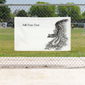 China Dragon, Black and White Design in Tattoostyl Spandoek (Insitu)