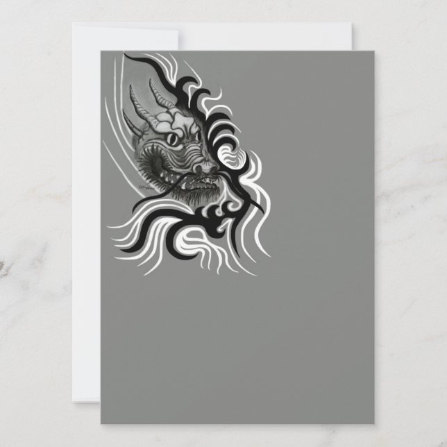 China Dragon in Tattoostyle (Voorkant)