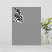 China Dragon in Tattoostyle (Staand voorkant)