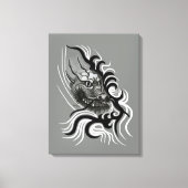 China Dragon in Tattoostyle Canvas Afdruk (Voorkant)