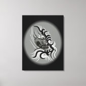 China Dragon in Tattoostyle Canvas Afdruk (Voorkant)