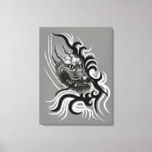 China Dragon in Tattoostyle Canvas Afdruk (Voorkant)